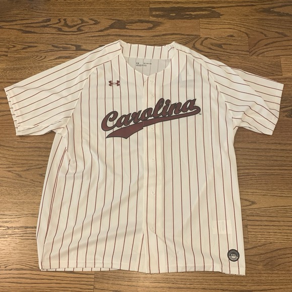 Under Armour South Carolina Gamecocks White Baseball Jersey Men's Size 2X-Large - Picture 1 of 7
